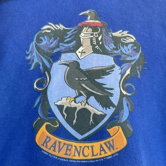 Port Company Blue Ravenclaw Ring Spun Hooded Sweatshirt - Picture 4 of 7
